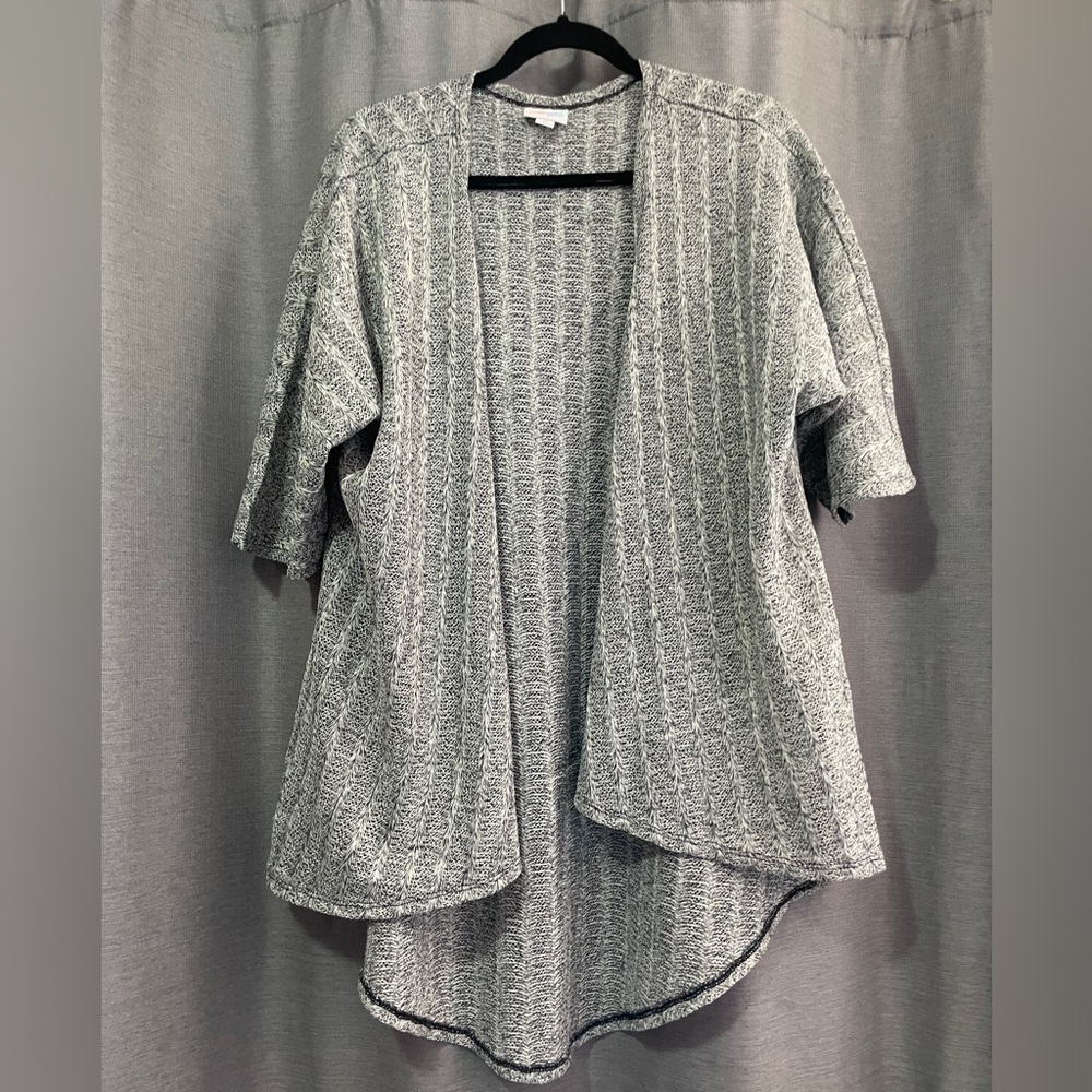 LuLaRoe Gray Draped Cardigan Sweater
